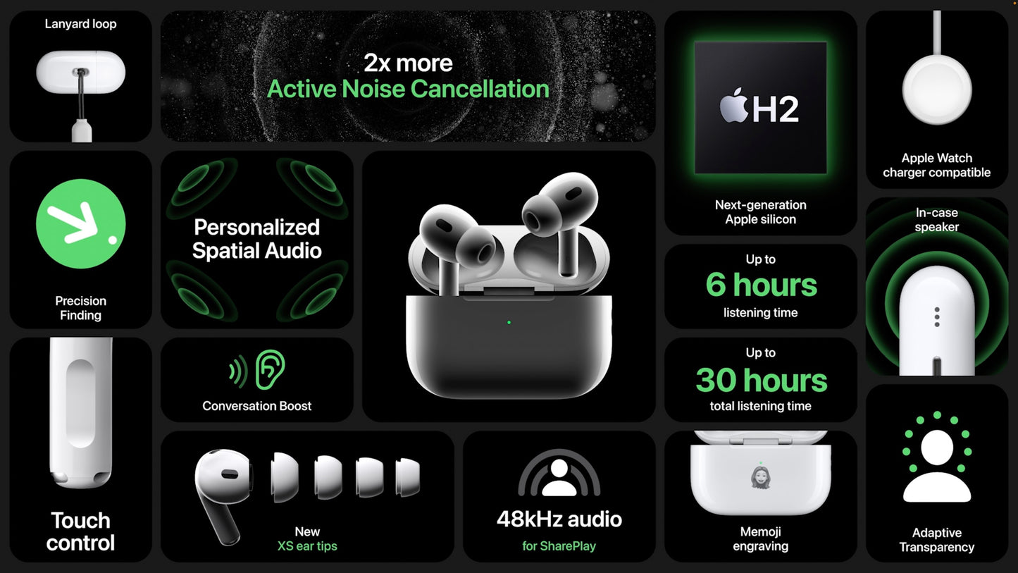 AirPods pro(2nd Generation) 1 Year warranty with Bill